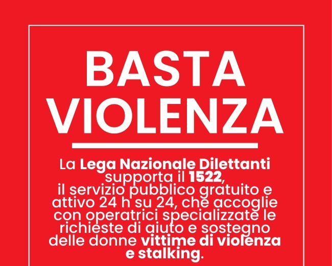 LND, INIZIATIVA PER GIORNATA INTERNAZIONALE CONTRO LA VIOLENZA SULLE DONNE