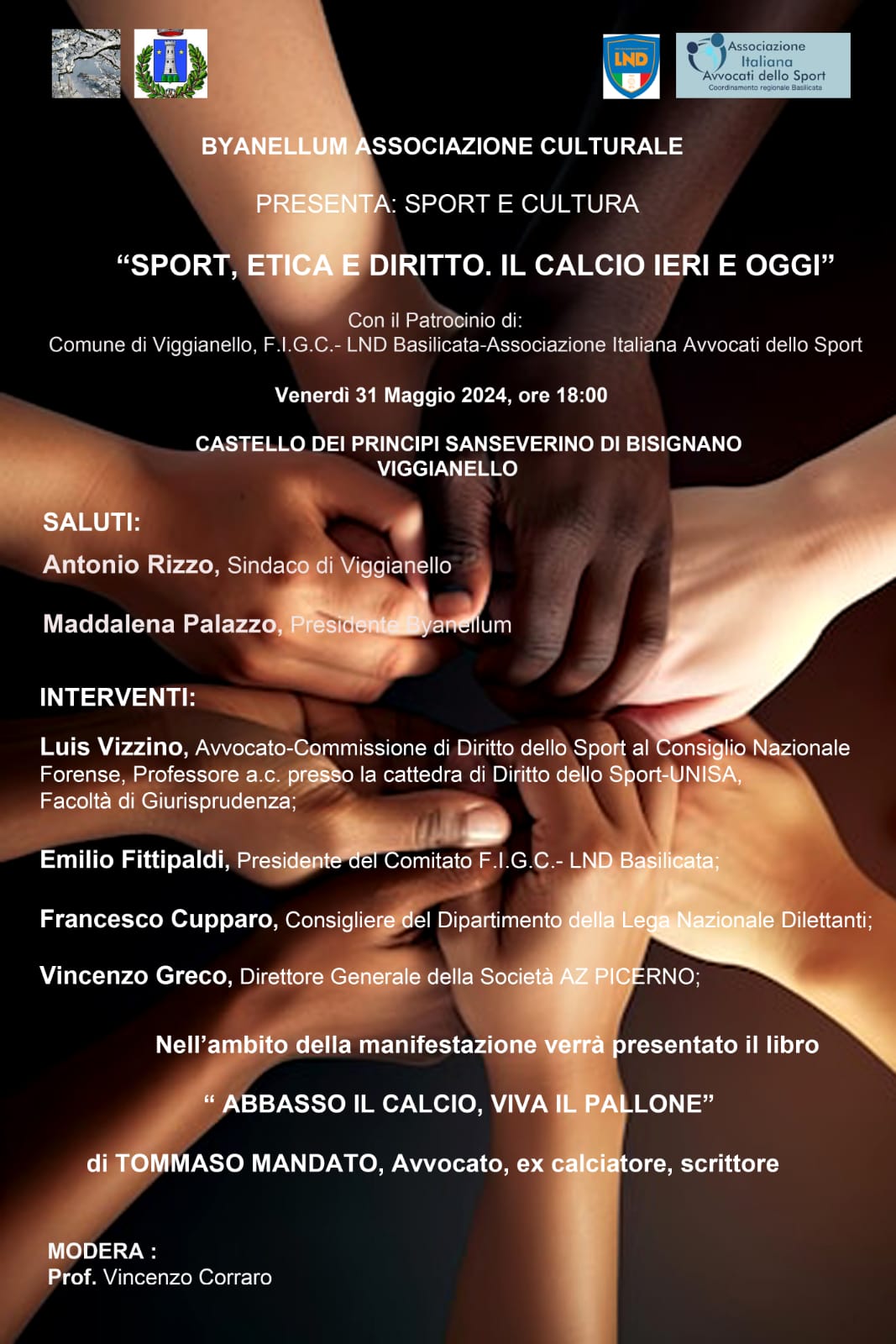 Convegno su “Sport, etica e diritto, il calcio ieri e oggi” a Viggianello